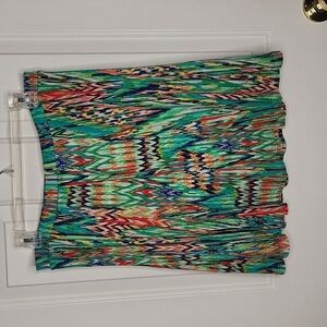 Lily Colorful Pull On Skirt Size M